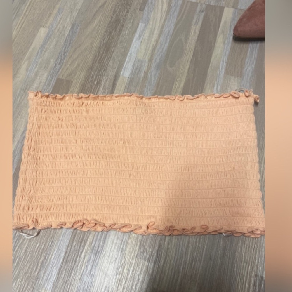 Forever 21 Strapless Peach Tube Top